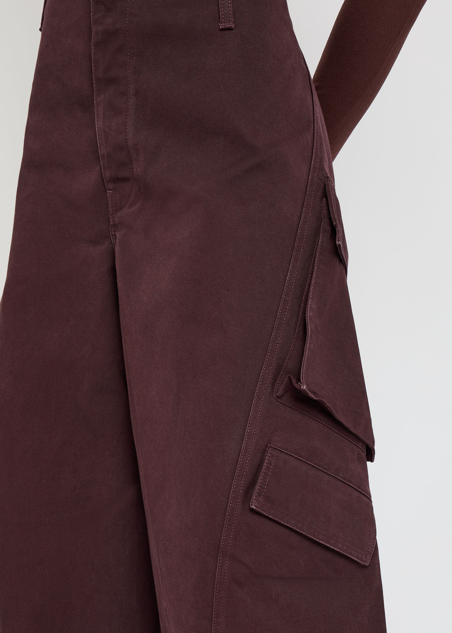 Alaïa Barrel-leg Cotton Cargo Trousers - 5
