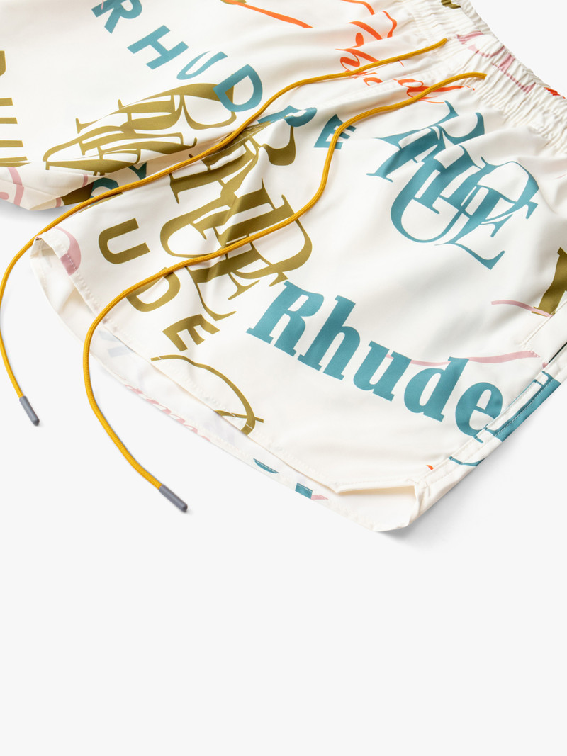 MASH-UP LOGO SWIM TRUNKS 3