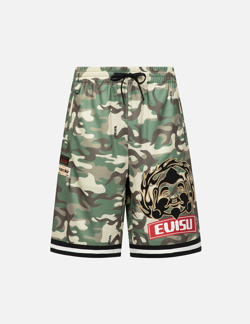 GODHEAD APPLIQUÉ MESH SHORTS 1