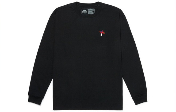 Vans Logo Long Sleeve T-shirt 'Black' VN0A5H86BLK - 1