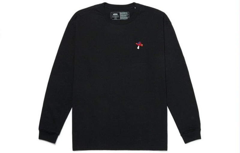Vans Logo Long Sleeve T-shirt 'Black' VN0A5H86BLK - 1