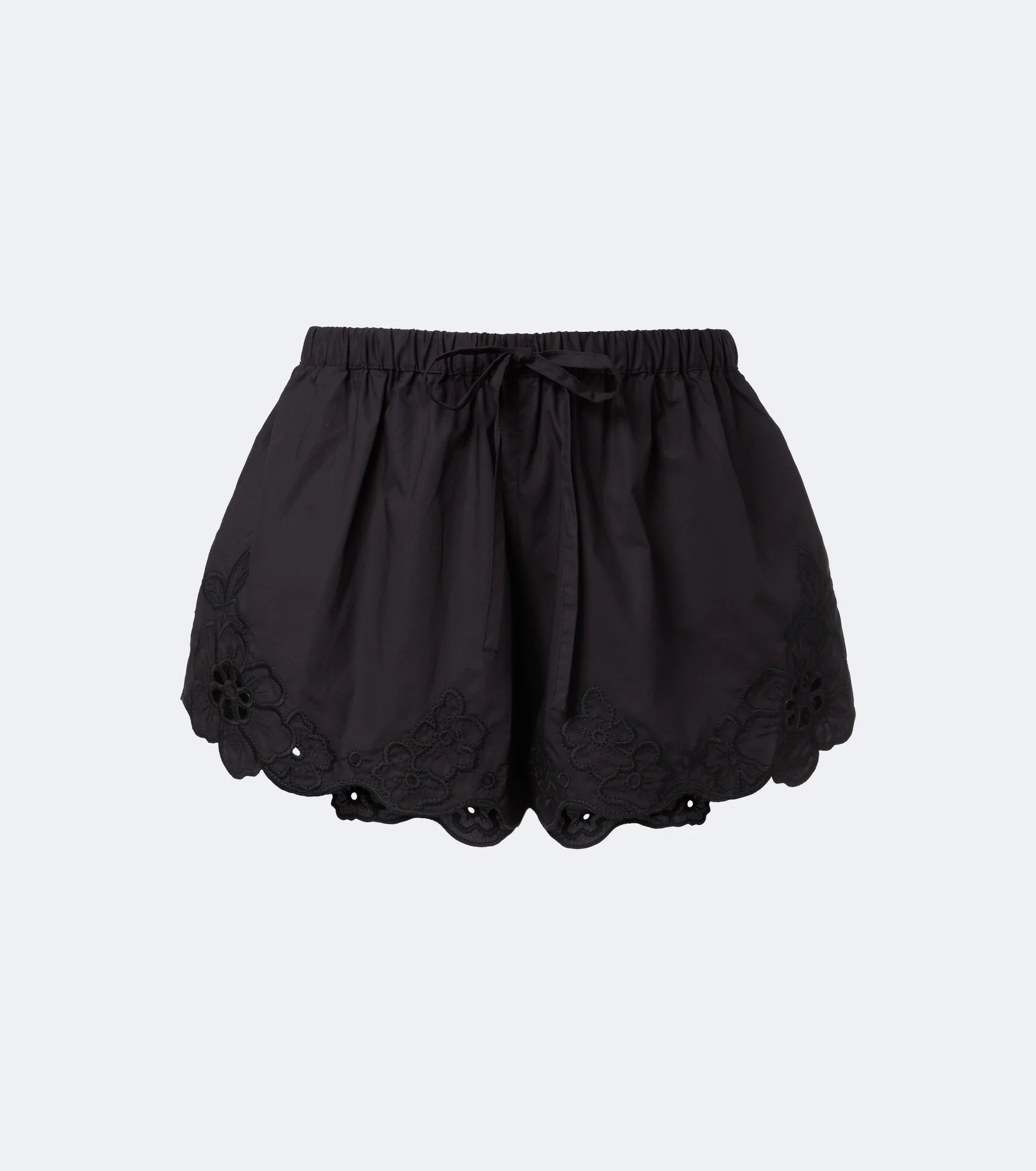 Klara emboirdered cotton shorts - 1