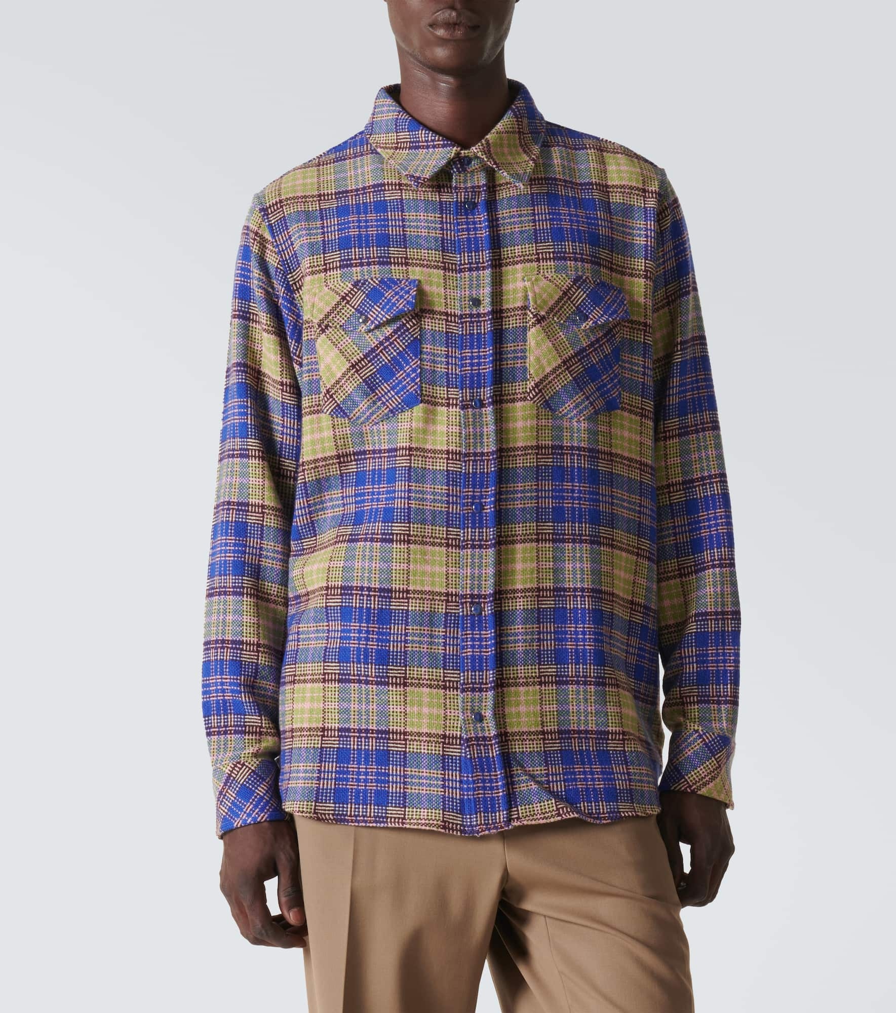 Tartan cashmere shirt - 3
