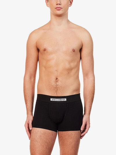 Dolce & Gabbana Branded-waistband stretch-cotton boxers outlook