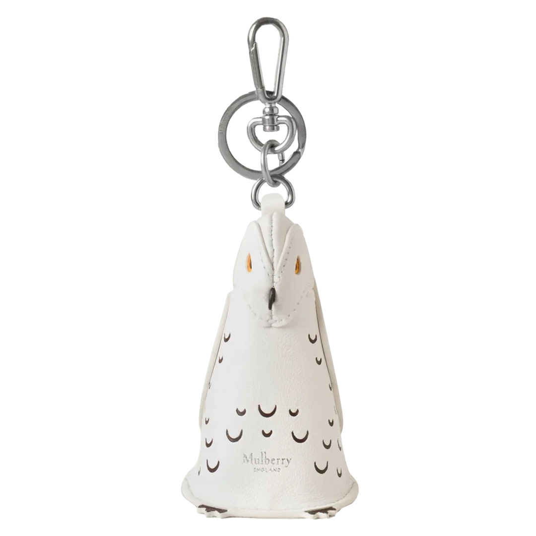 Case Keyring - Owl White Silky Calf - 1