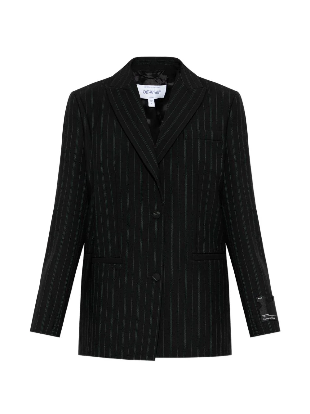 pinstripe-pattern blazer - 1
