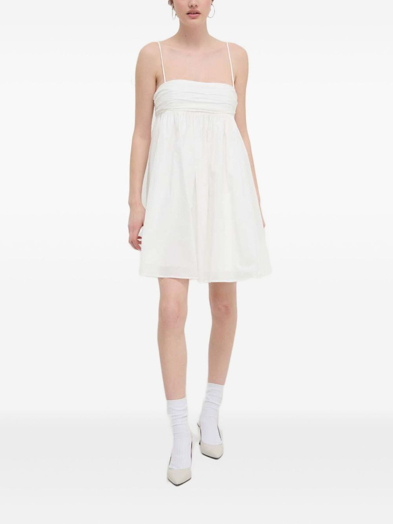 HUGO tie-strap gathered mini dress outlook
