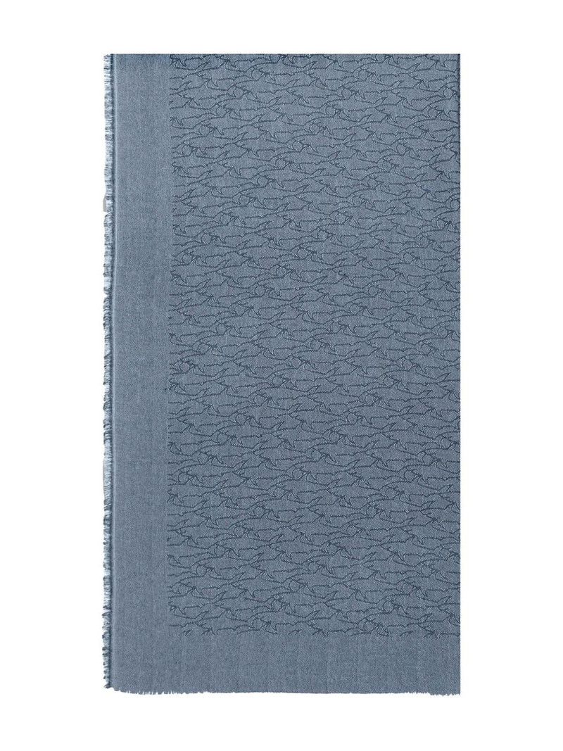 logo-jacquard scarf 1