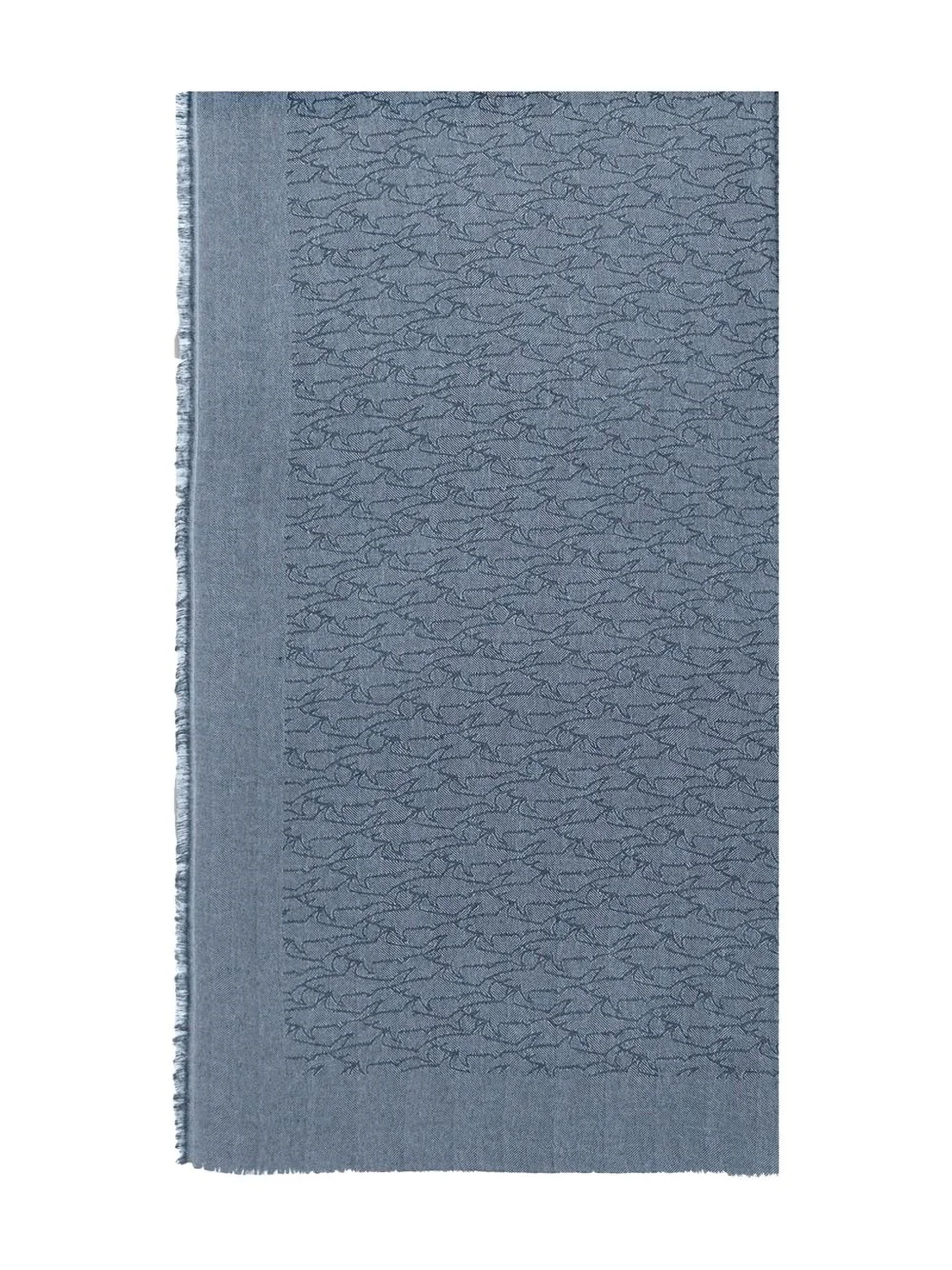 logo-jacquard scarf - 1