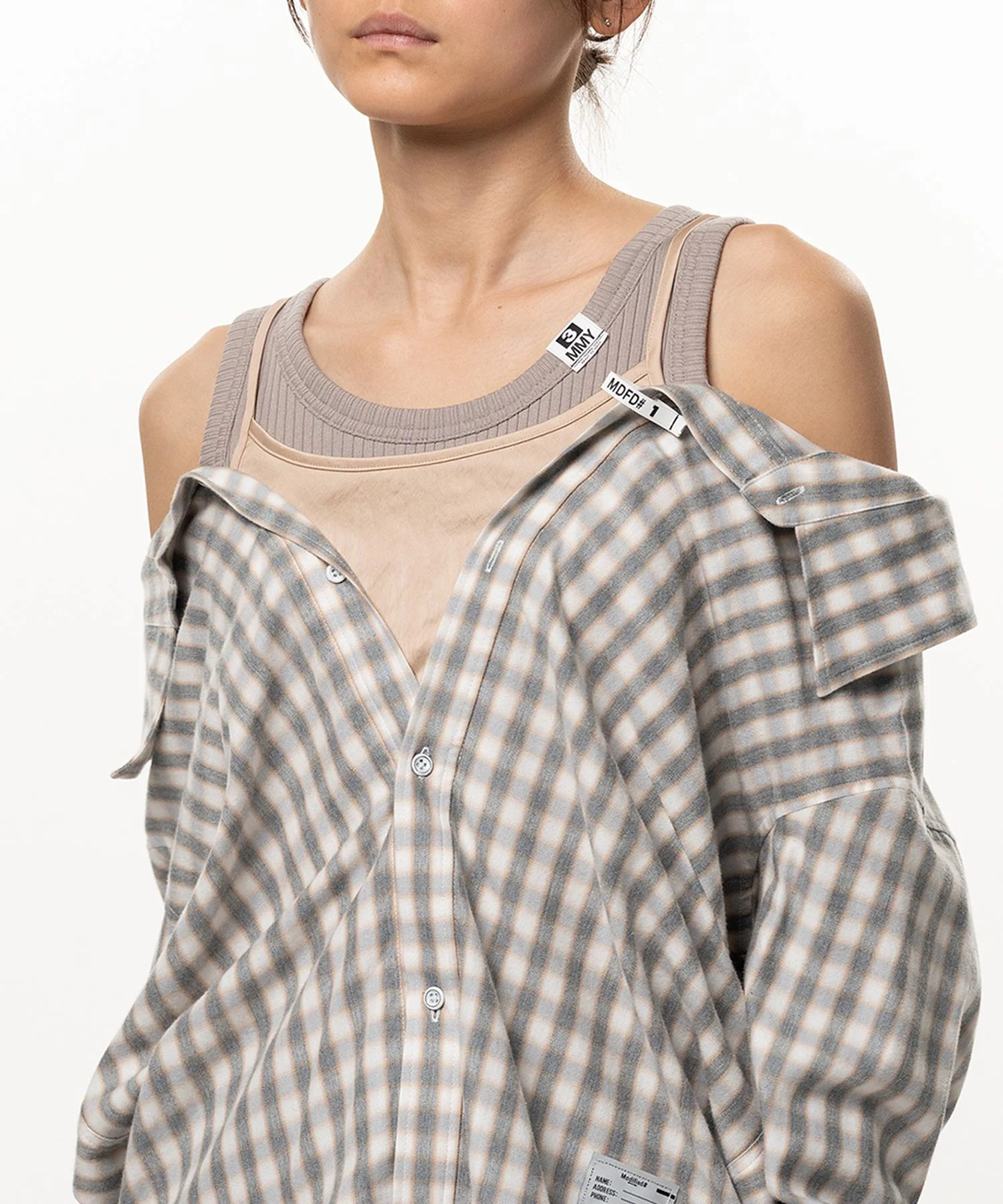 Triple Layered Check Shirt - 1
