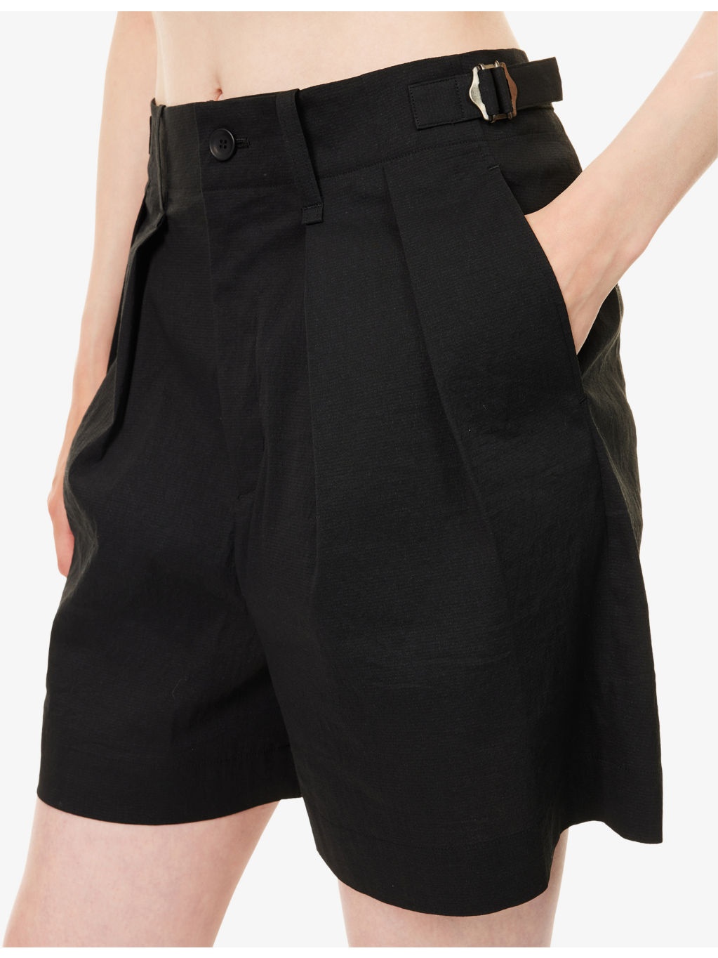 Washi Ensemble U Pleated Woven Shorts - 5