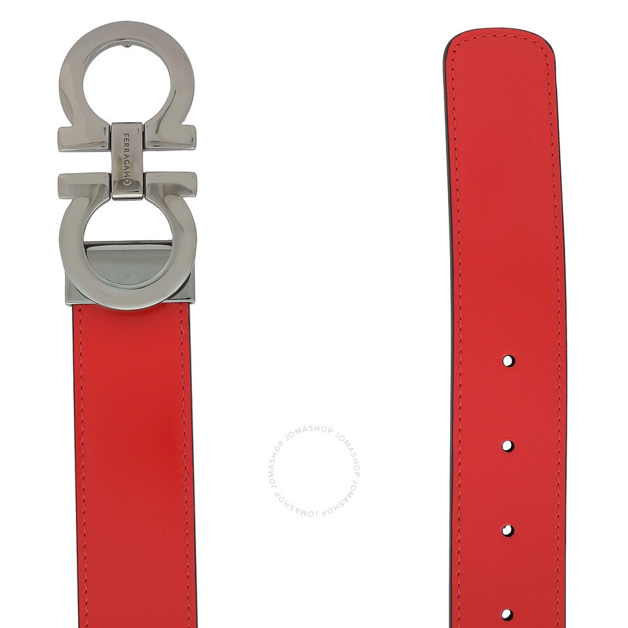 Ferragamo Gancini Embossed Reversible and Adjustable Belt - 3