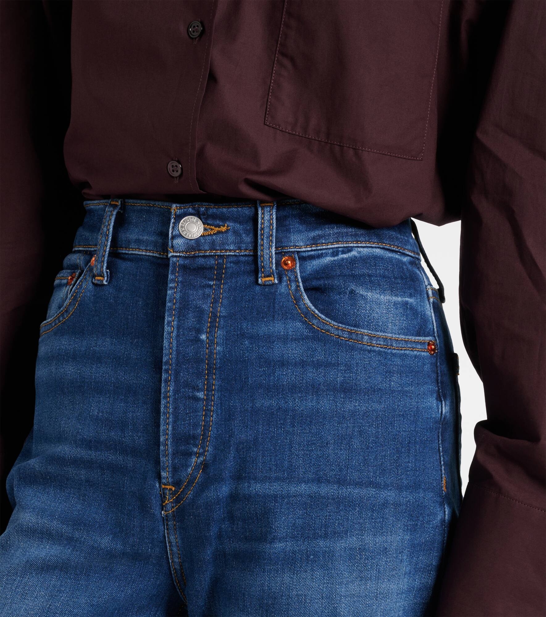 '70s high-rise wide-leg jeans - 4