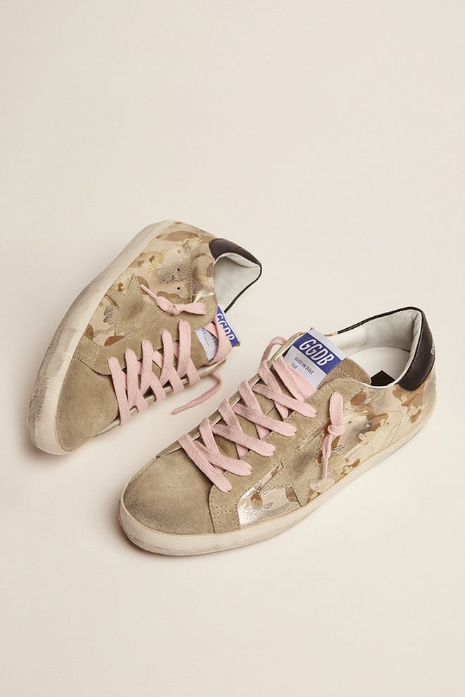 Camouflage Super-Star sneakers with suede star and black heel tab - 2
