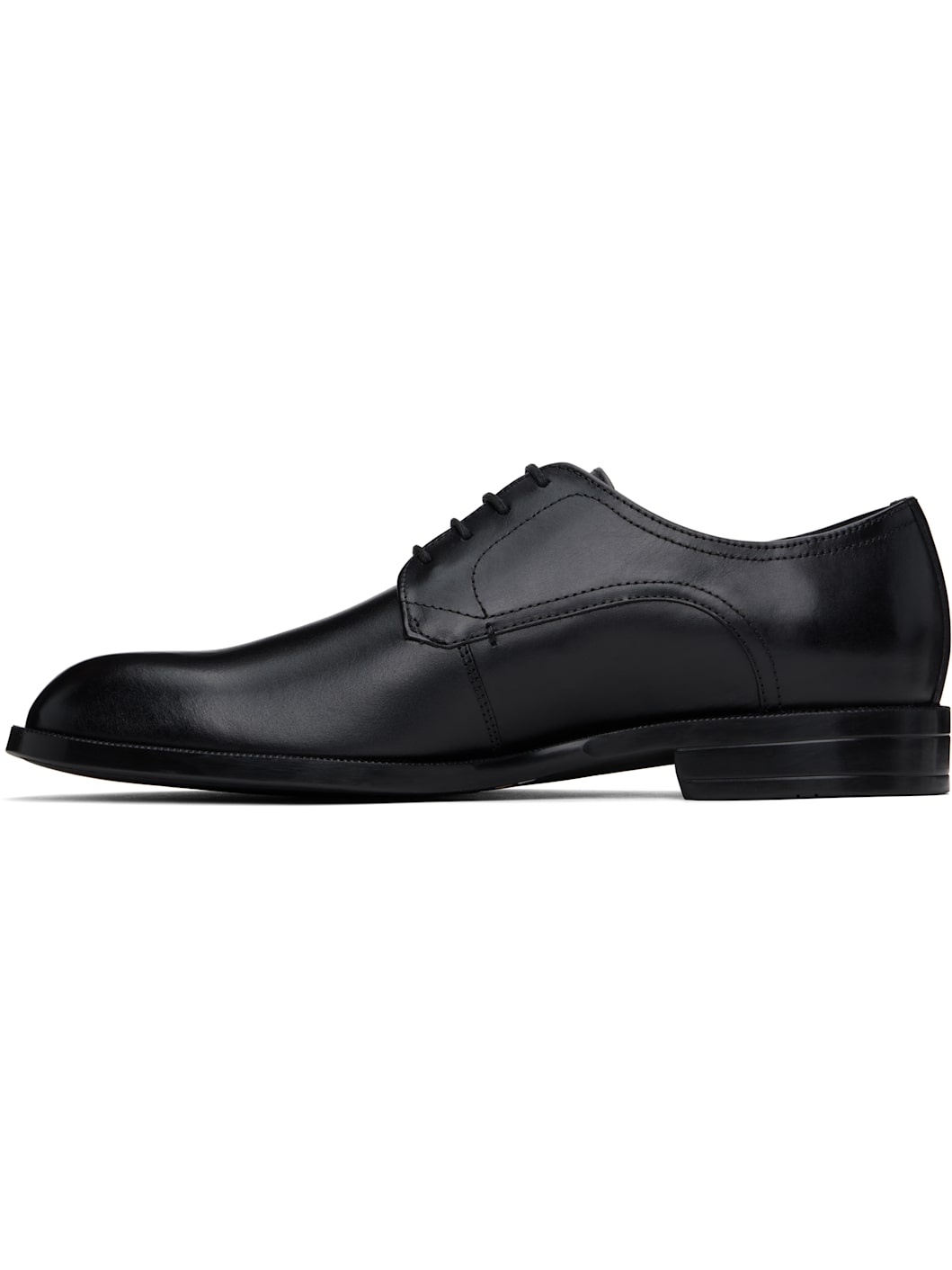 Black Leather Derbys - 3