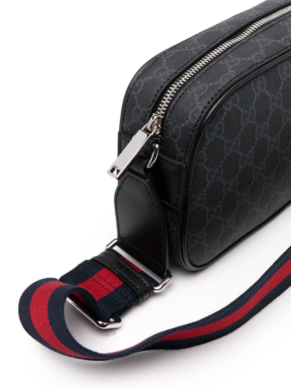 GG Supreme leather messenger bag - 4