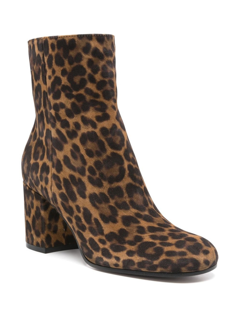Gianvito Rossi 70mm Joelle leopard-print boots outlook