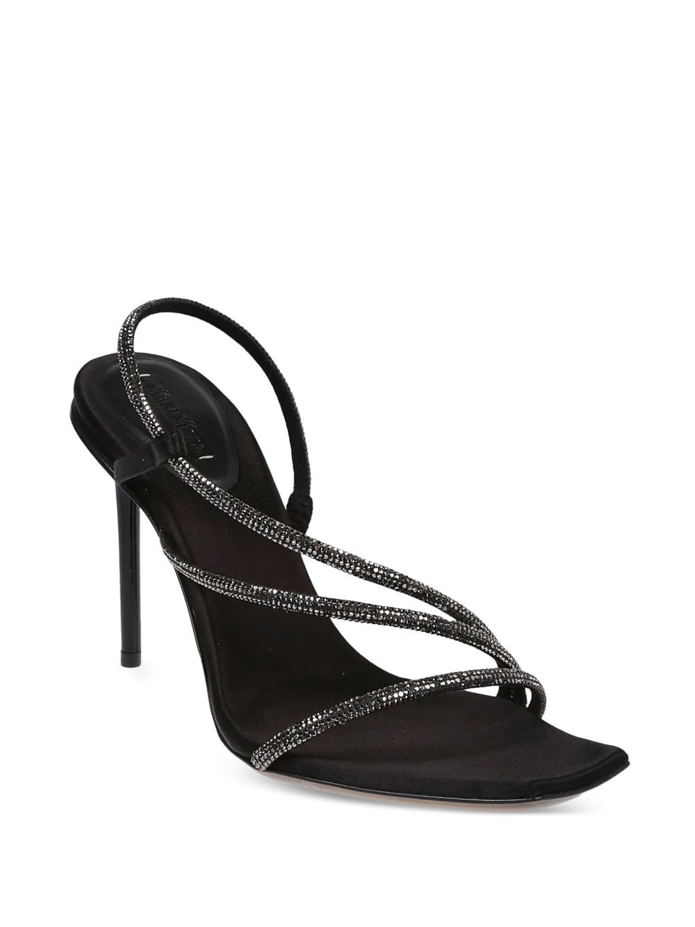100mm rhinestone-embellished slingback sandals - 2