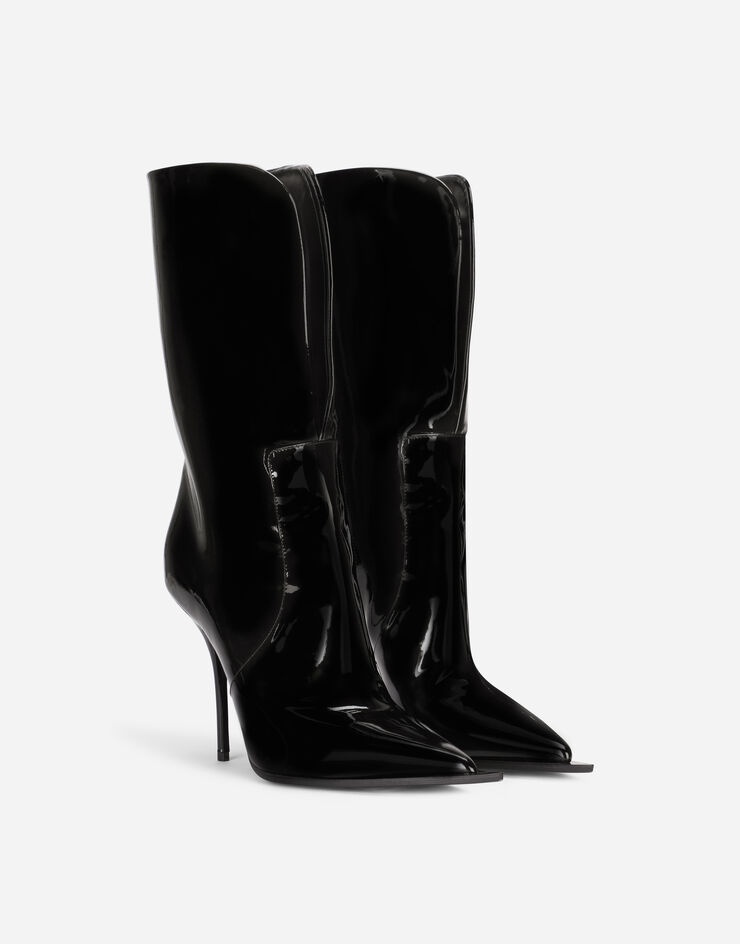 Patent leather ankle boots - 2