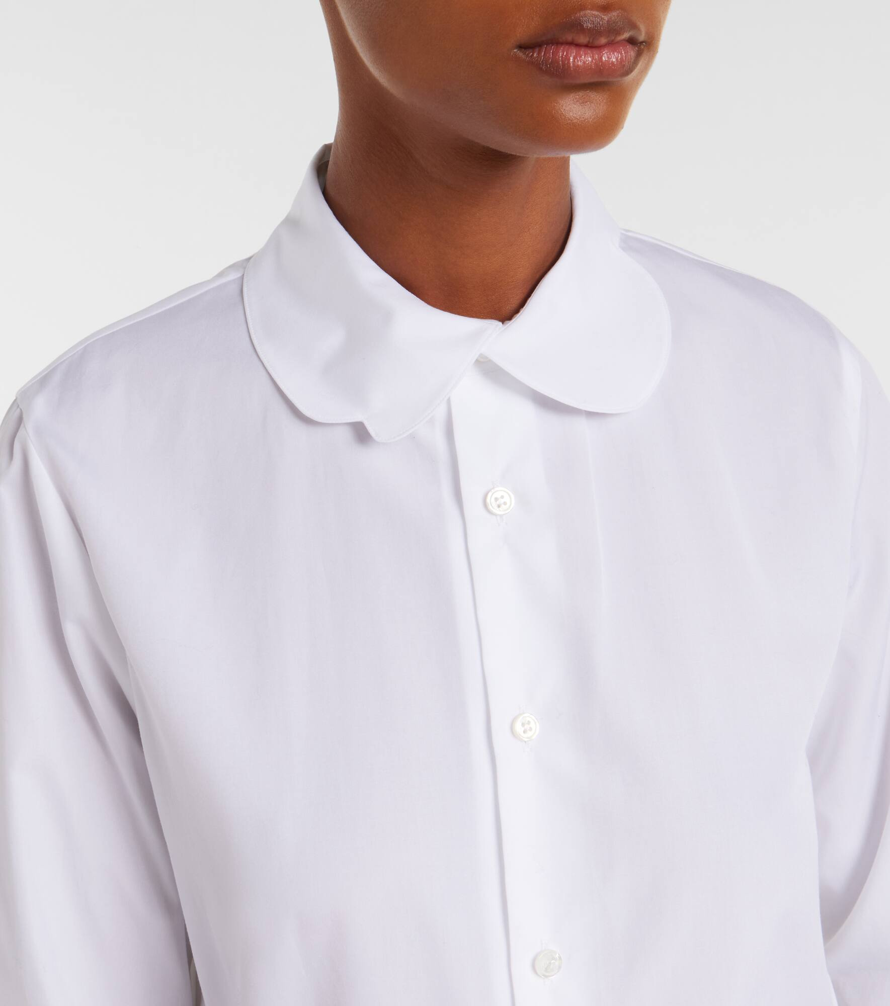 Gathered cotton shirt - 4