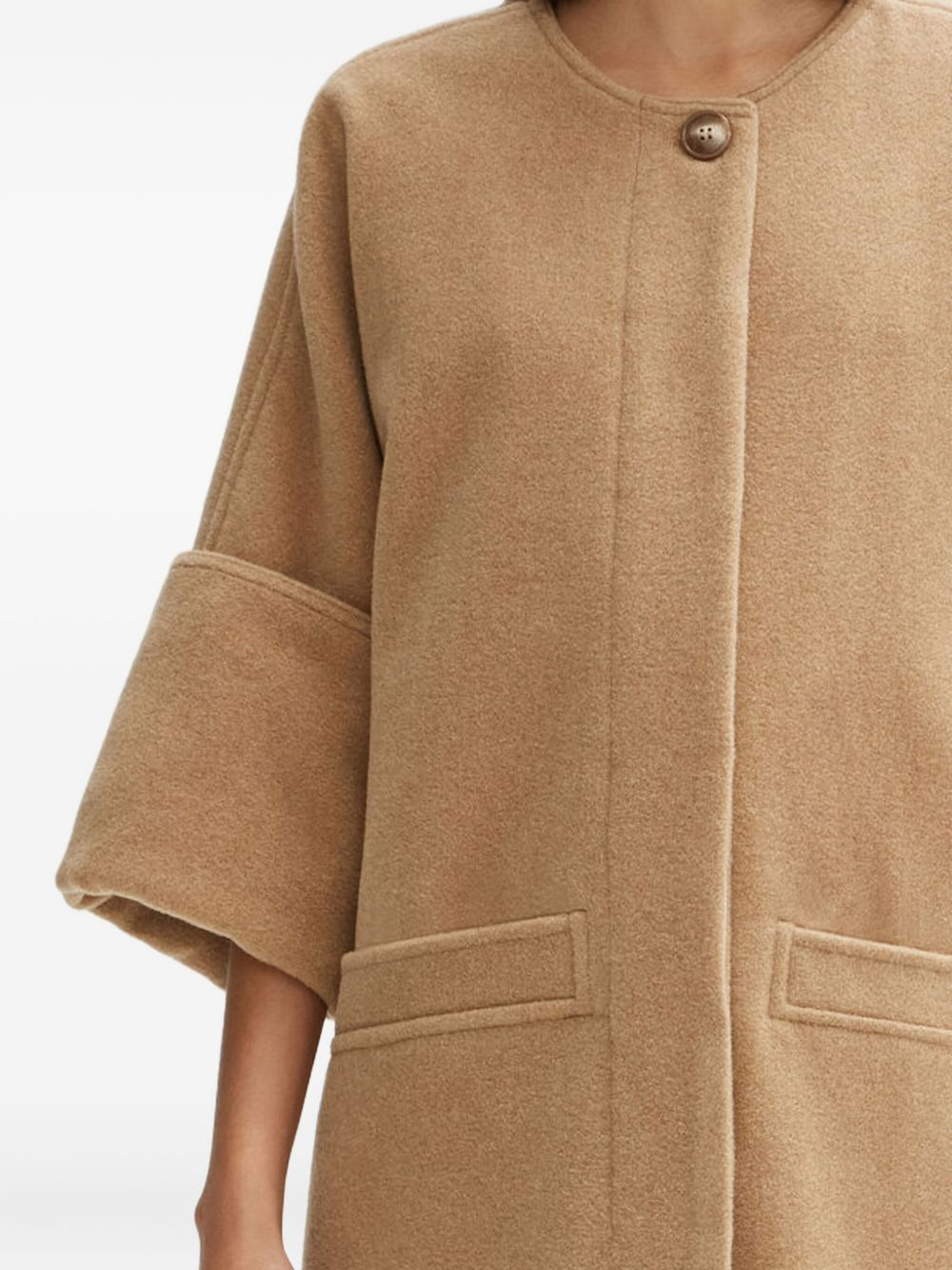 Nusa bell-sleeve coat - 3