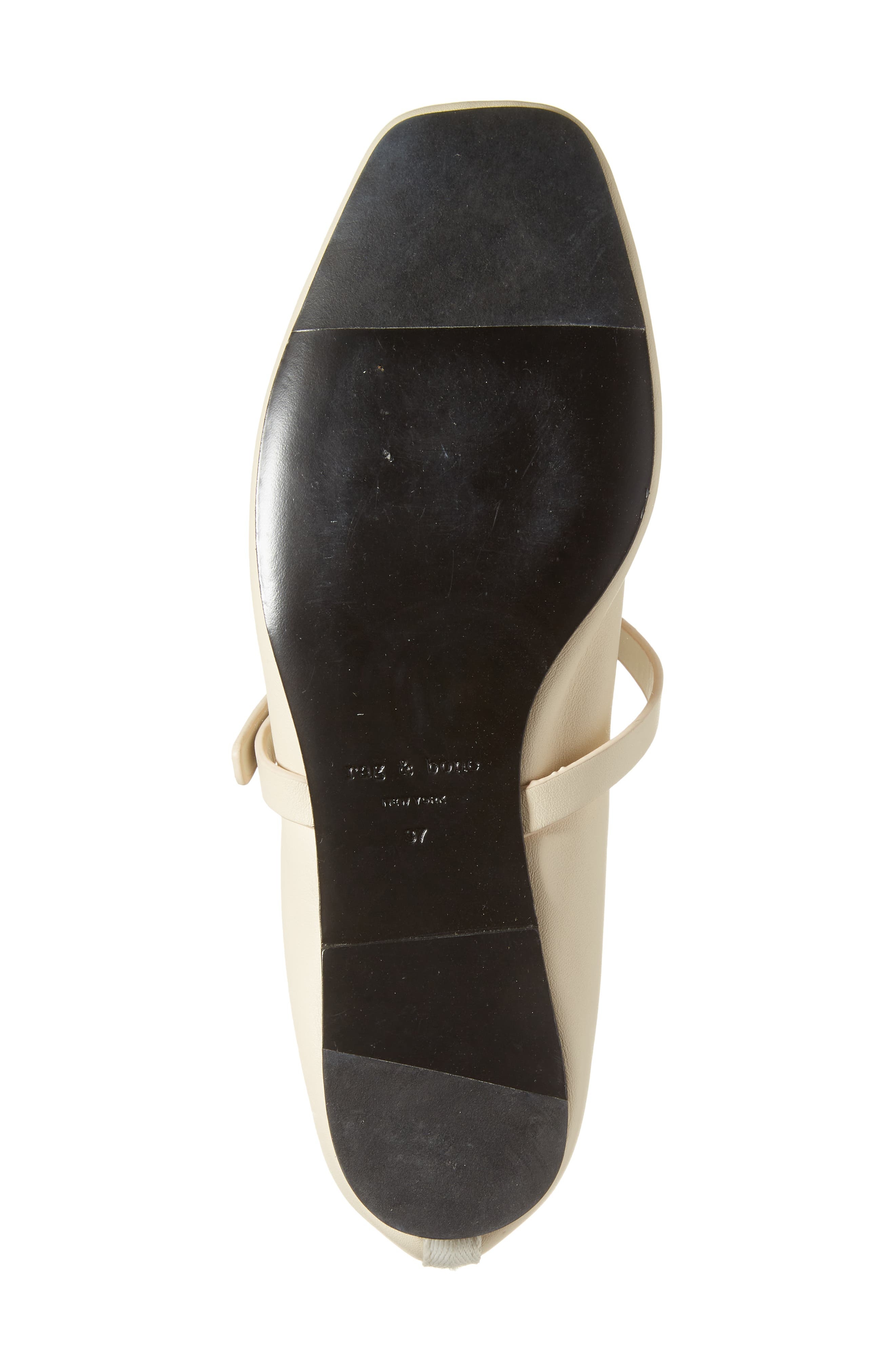 rag & bone Spire Mary Jane Flat in Greige Leather at Nordstrom - 6