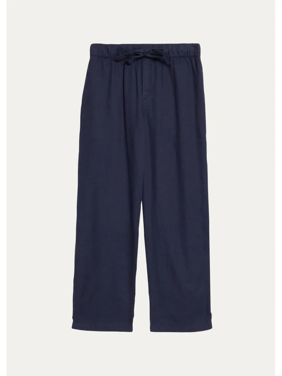 Men's Midnight Linen-Blend Trousers - 1