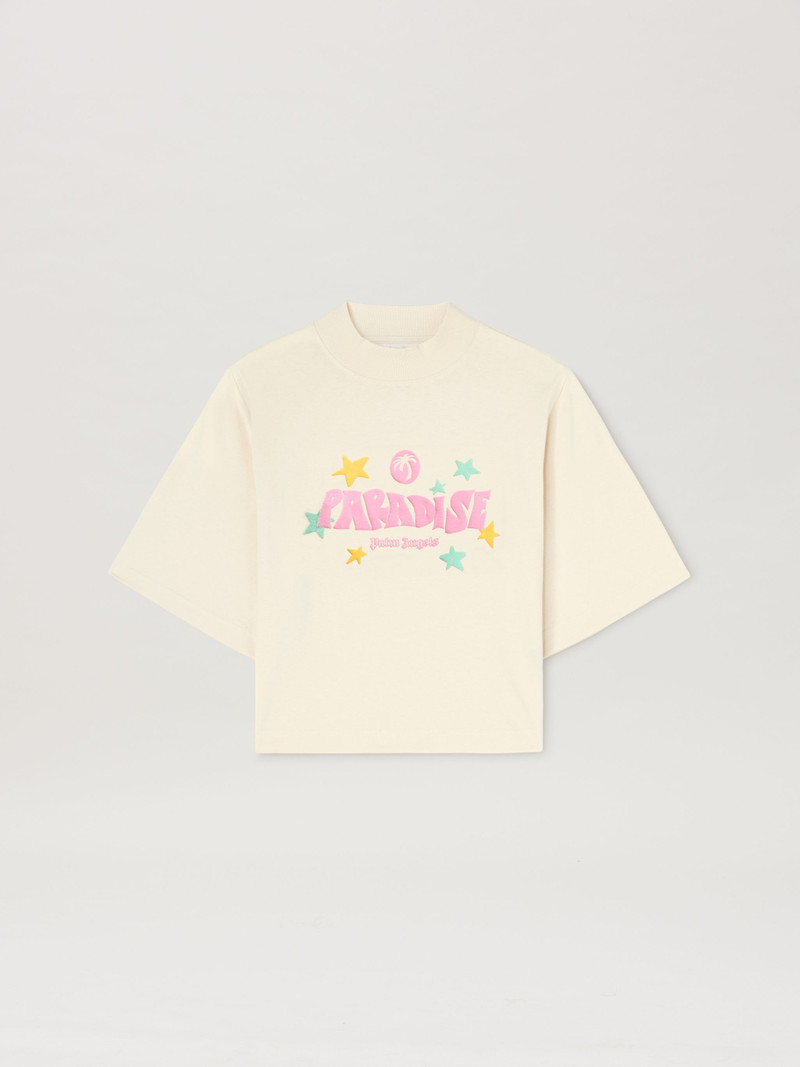 Melted peace charm necklance 1