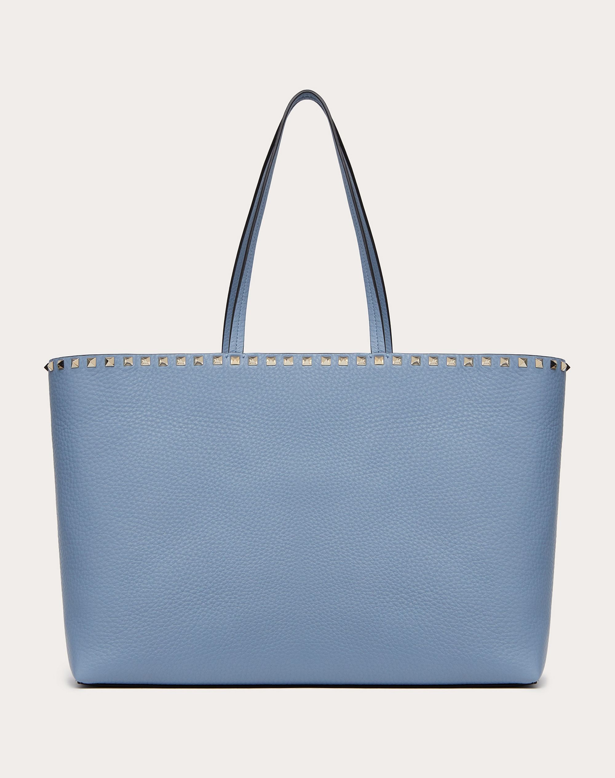 Rockstud Grainy Calfskin Tote Bag - 1