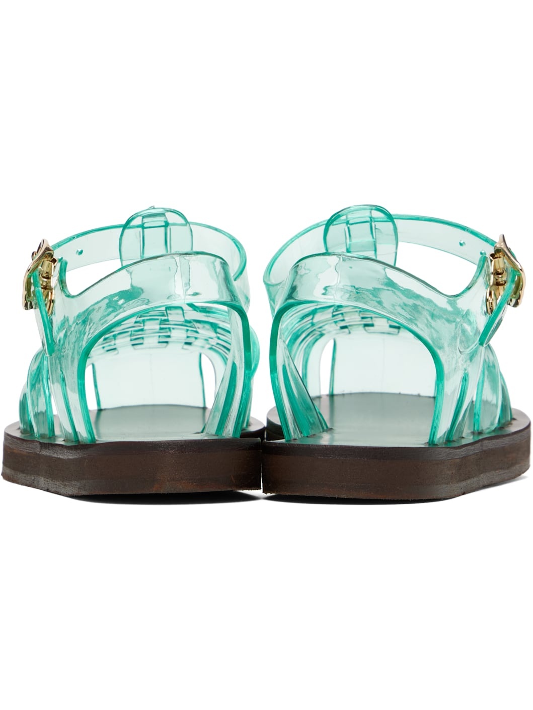 Green Homeria Jelly Sandals - 2
