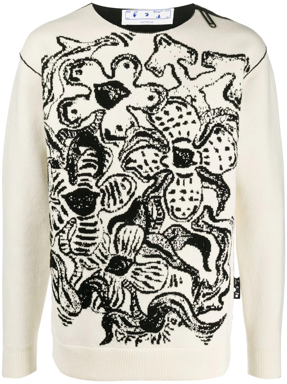 Flowers crew-neck jumper - 1