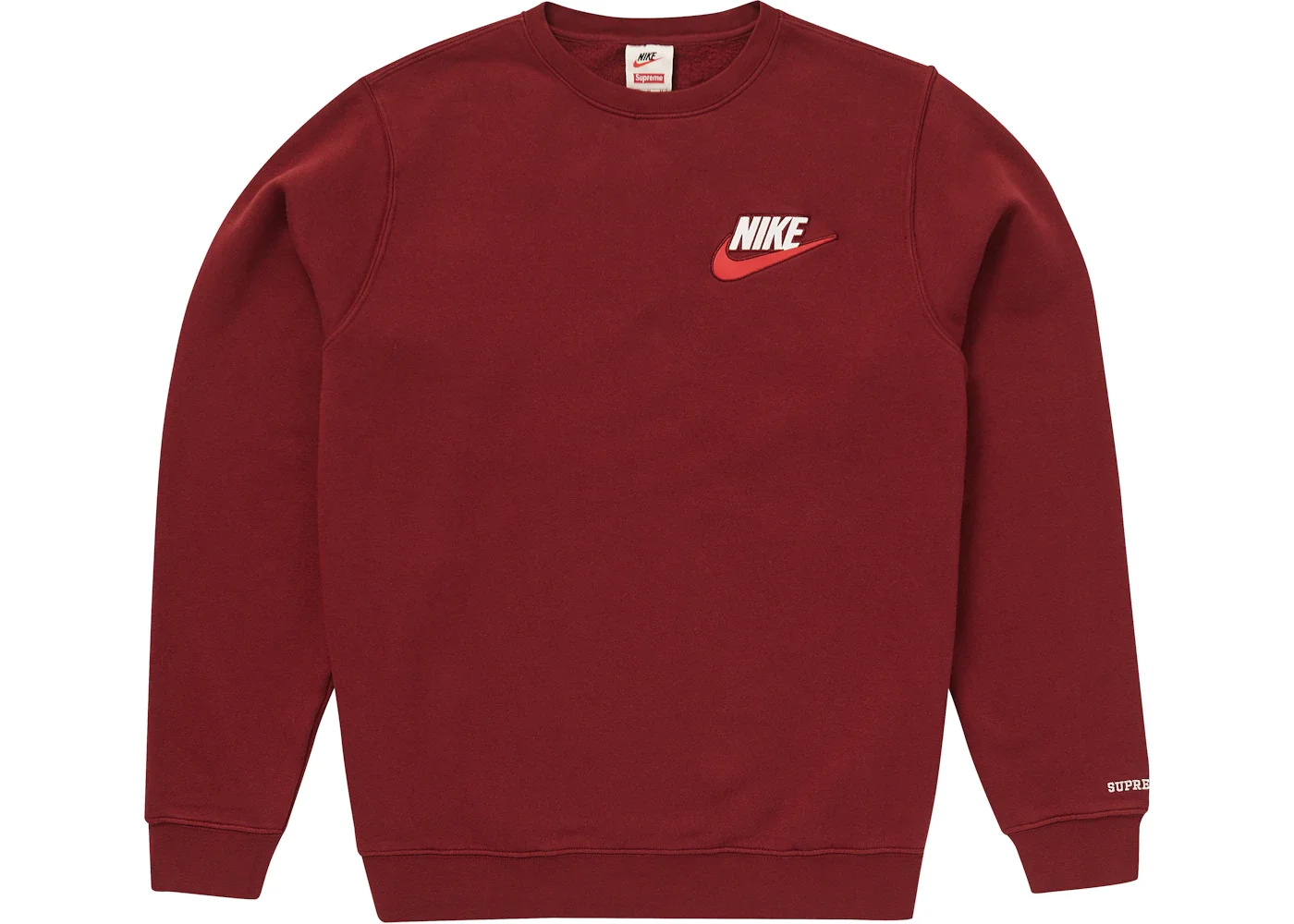 Supreme Nike Crewneck Burgundy - 1
