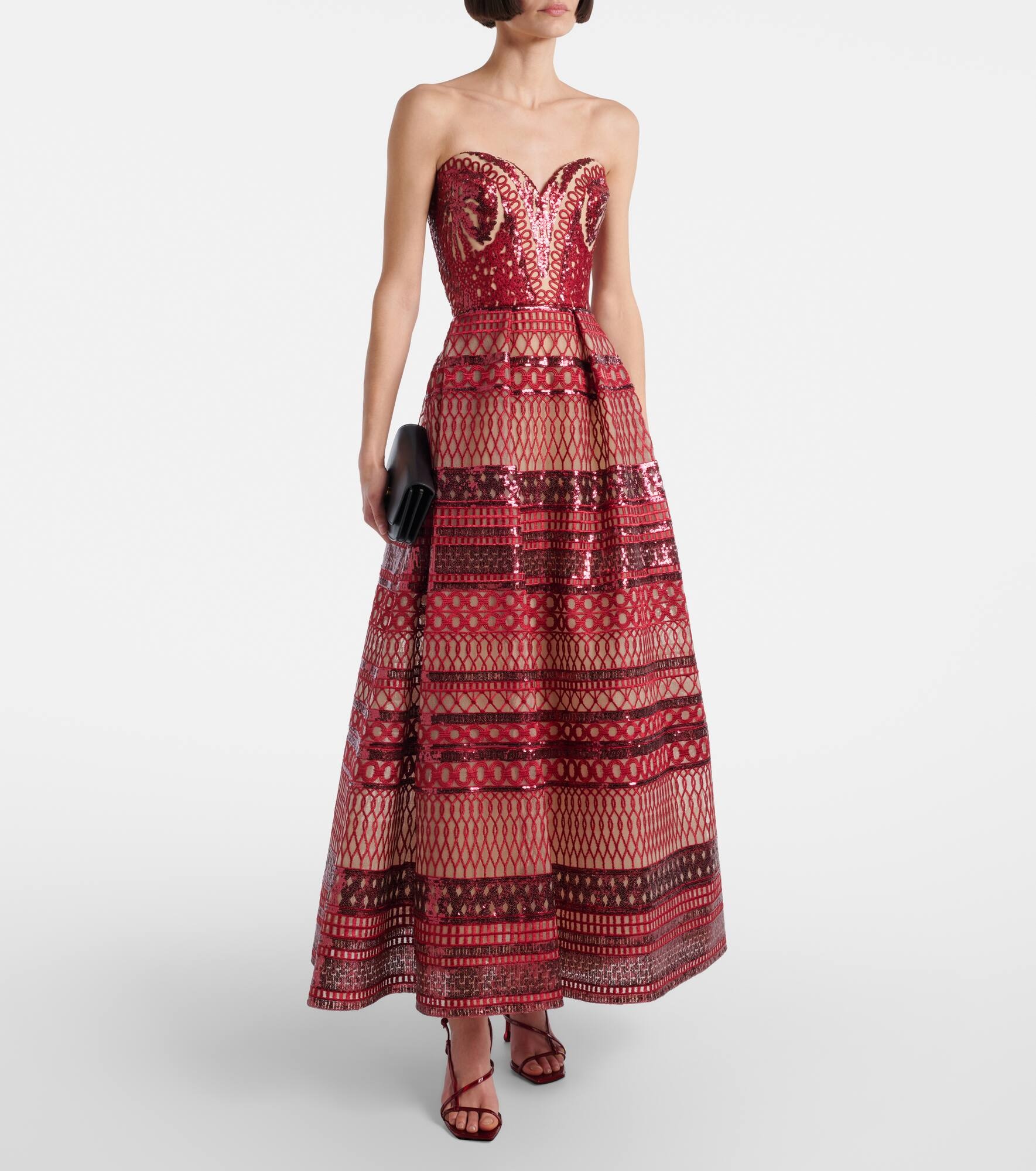 Sequined corset gown - 2