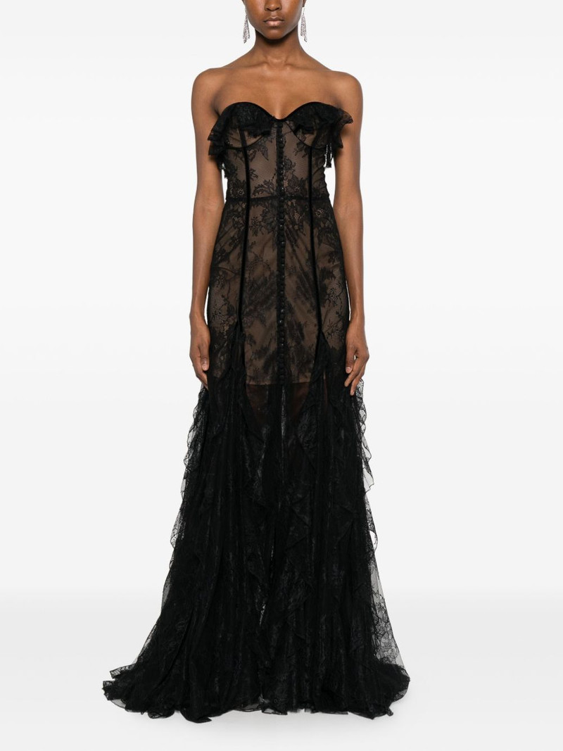 COSTARELLOS Rosaline lace gown outlook