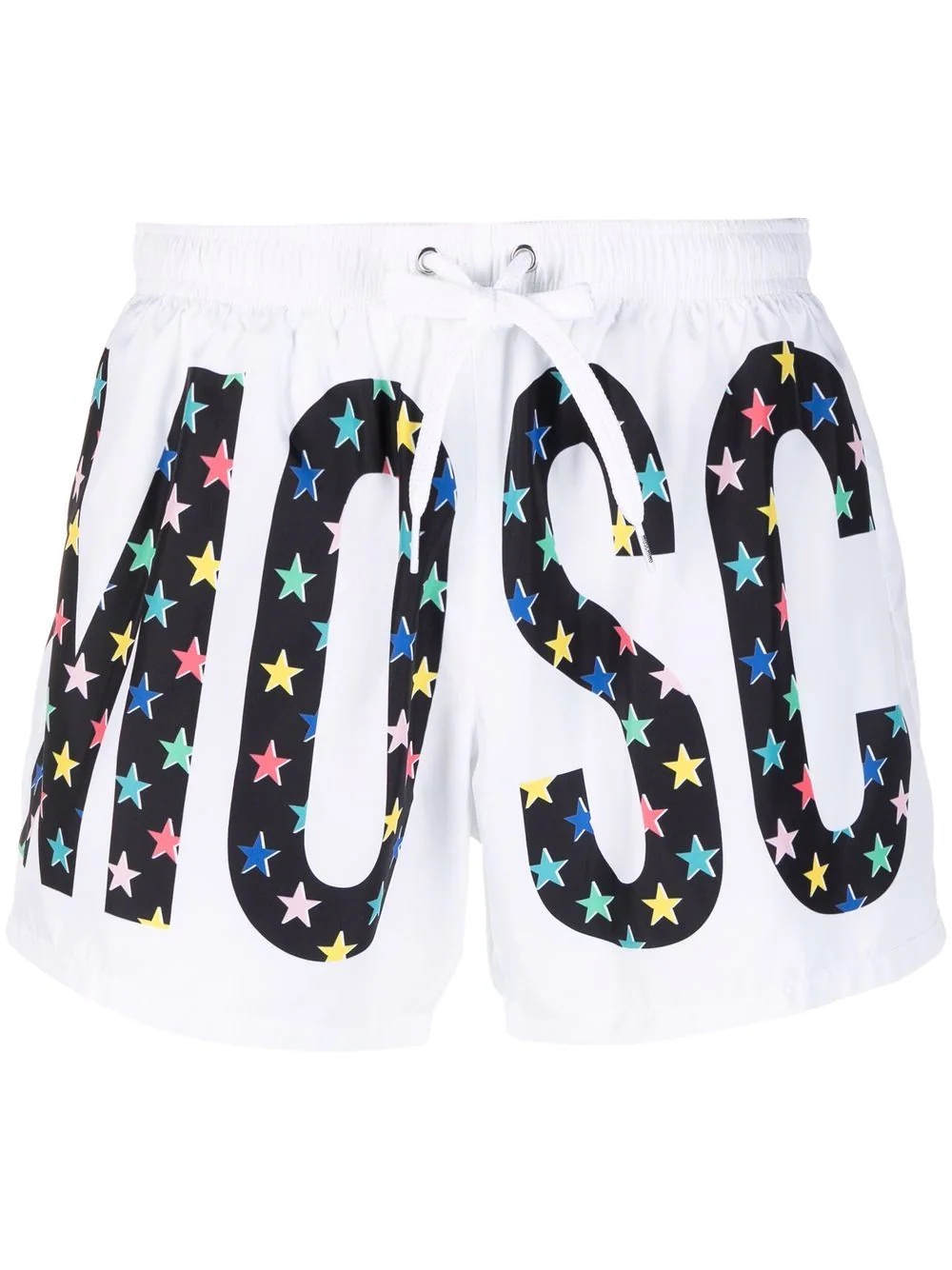 logo-print swim shorts - 1