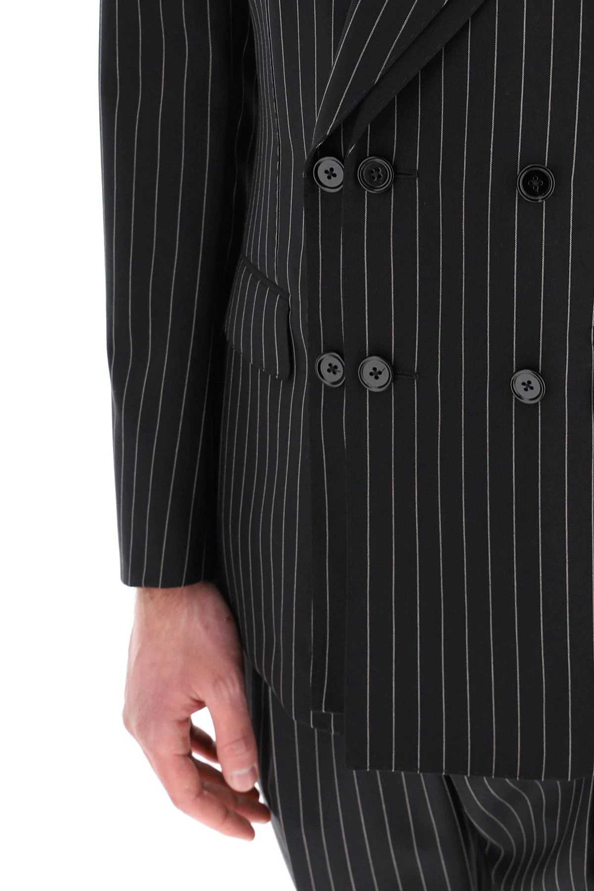 TAILORED BLAZER IN PINSTRIPE WOOL - 5