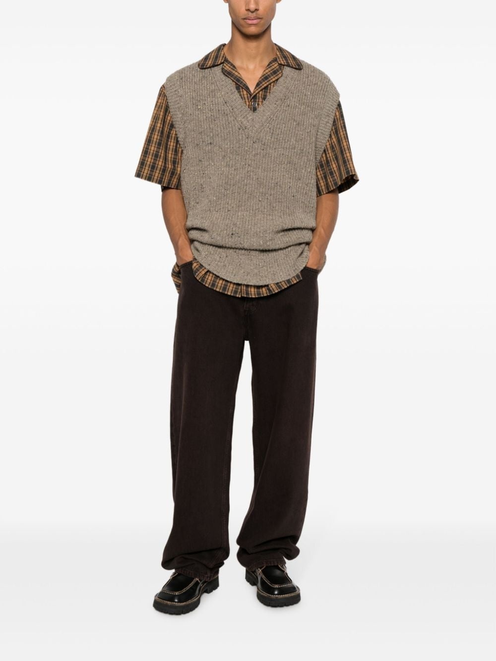 Benz high-rise straight-leg jeans - 3
