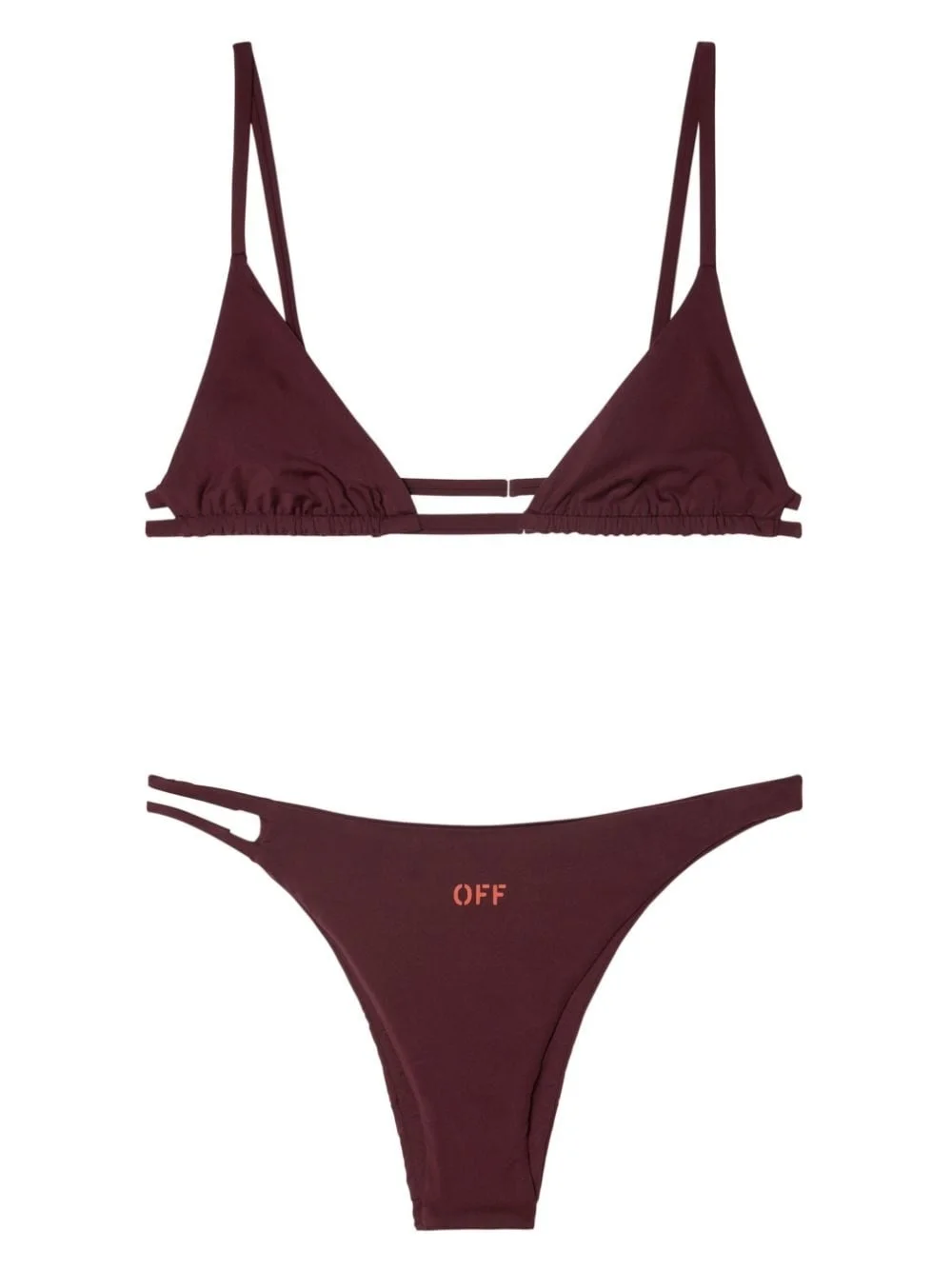 Off Stamp triangle bikini set - 1