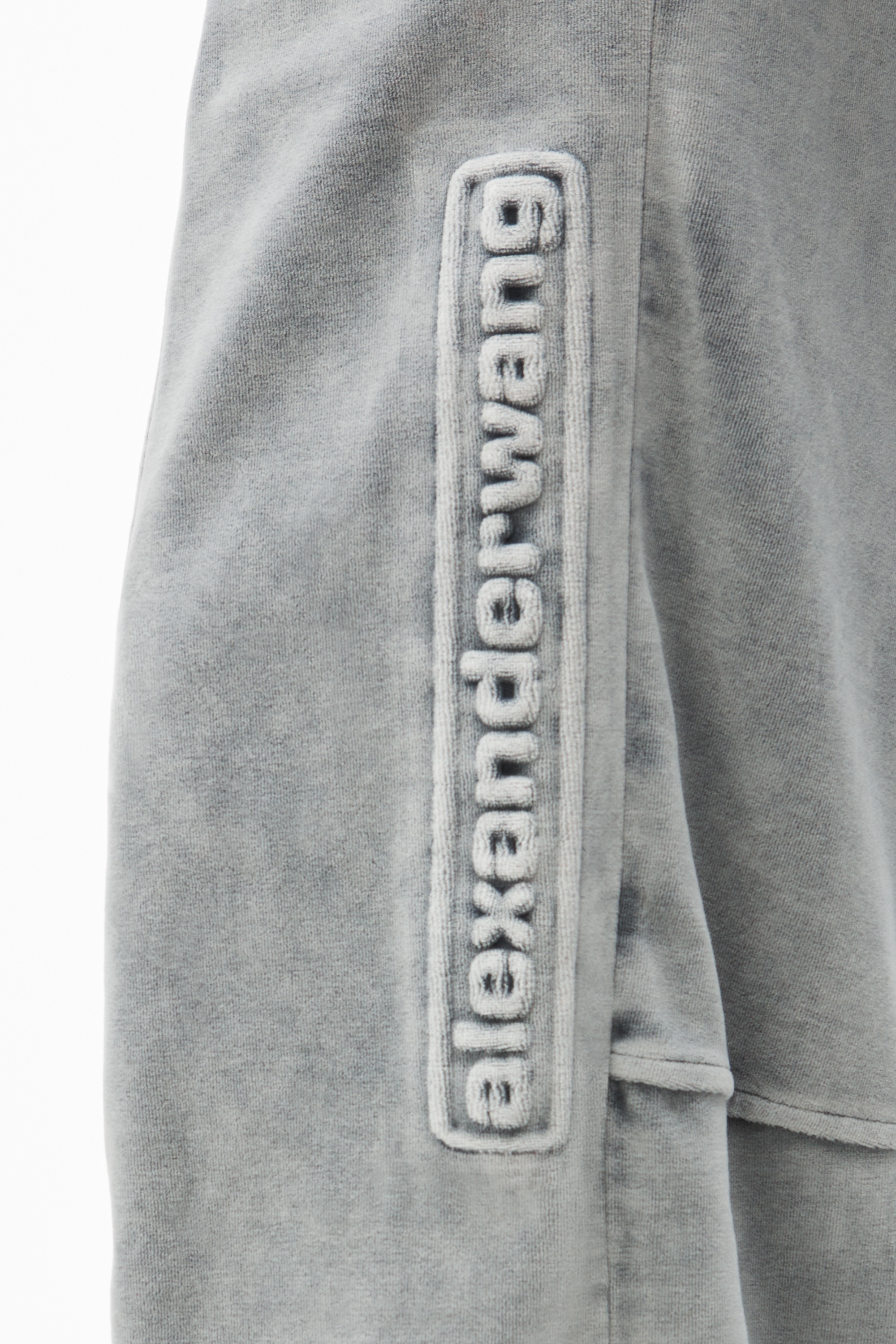 logo track pant in velour - 5