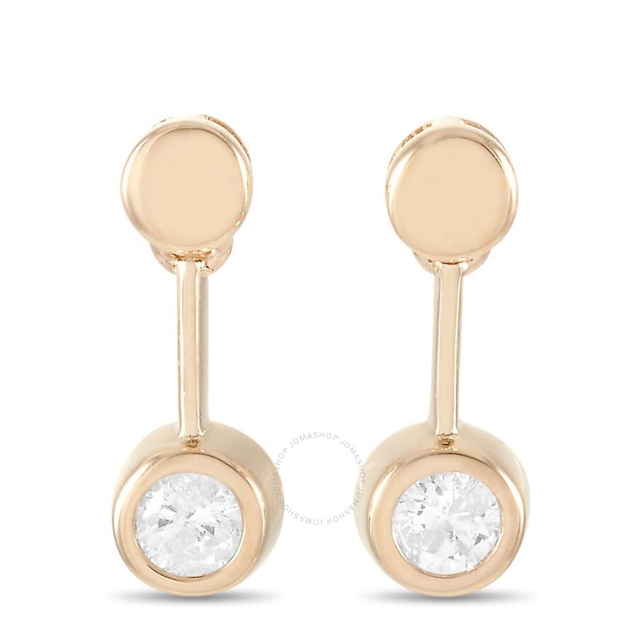 Lb Exclusive - LB Exclusive 14K Yellow Gold 0.16 ct Diamond Earrings - 1
