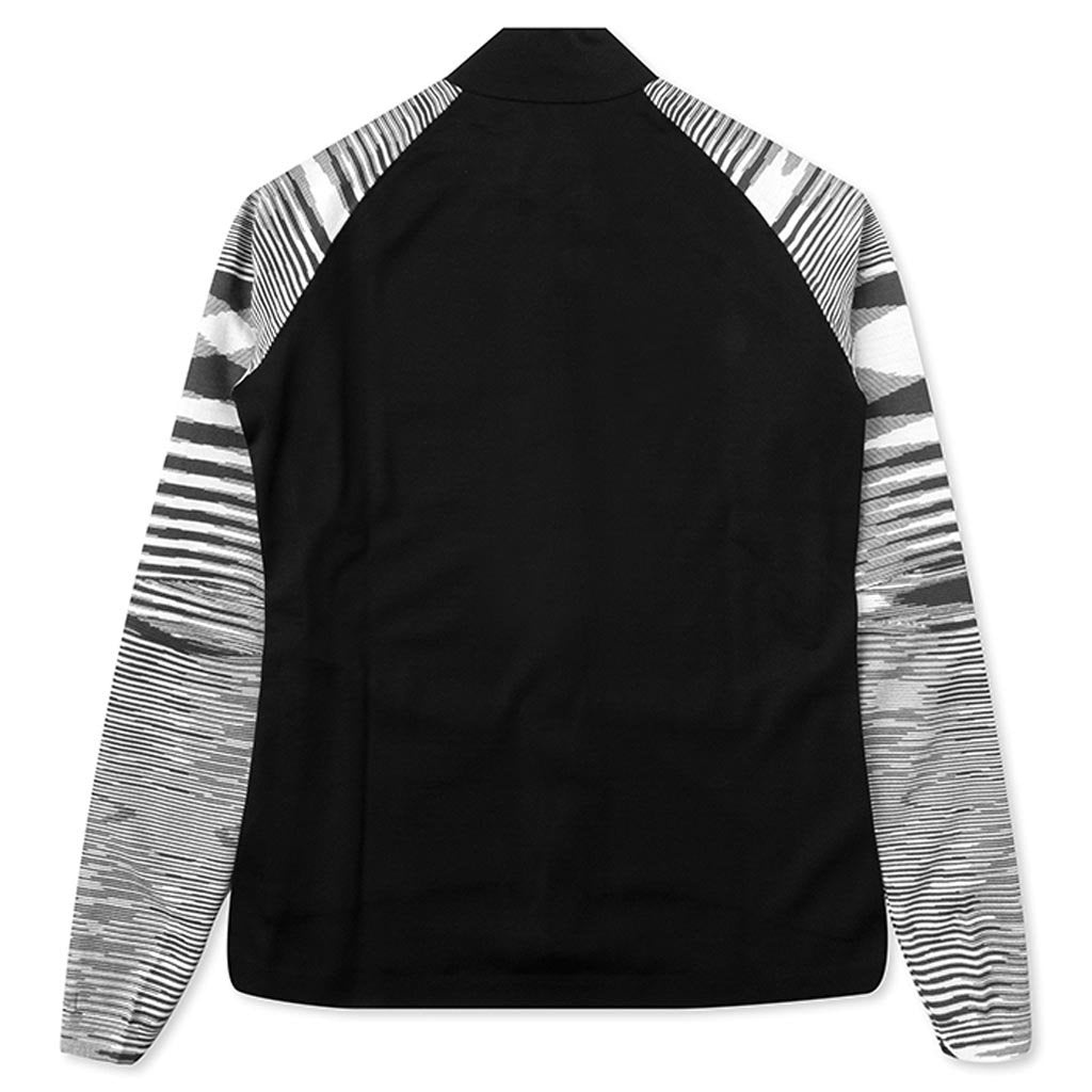 ADIDAS ORIGINALS X MISSONI WOMEN'S PHX JACKET - BLACK/DARK GREY/WHITE - 2