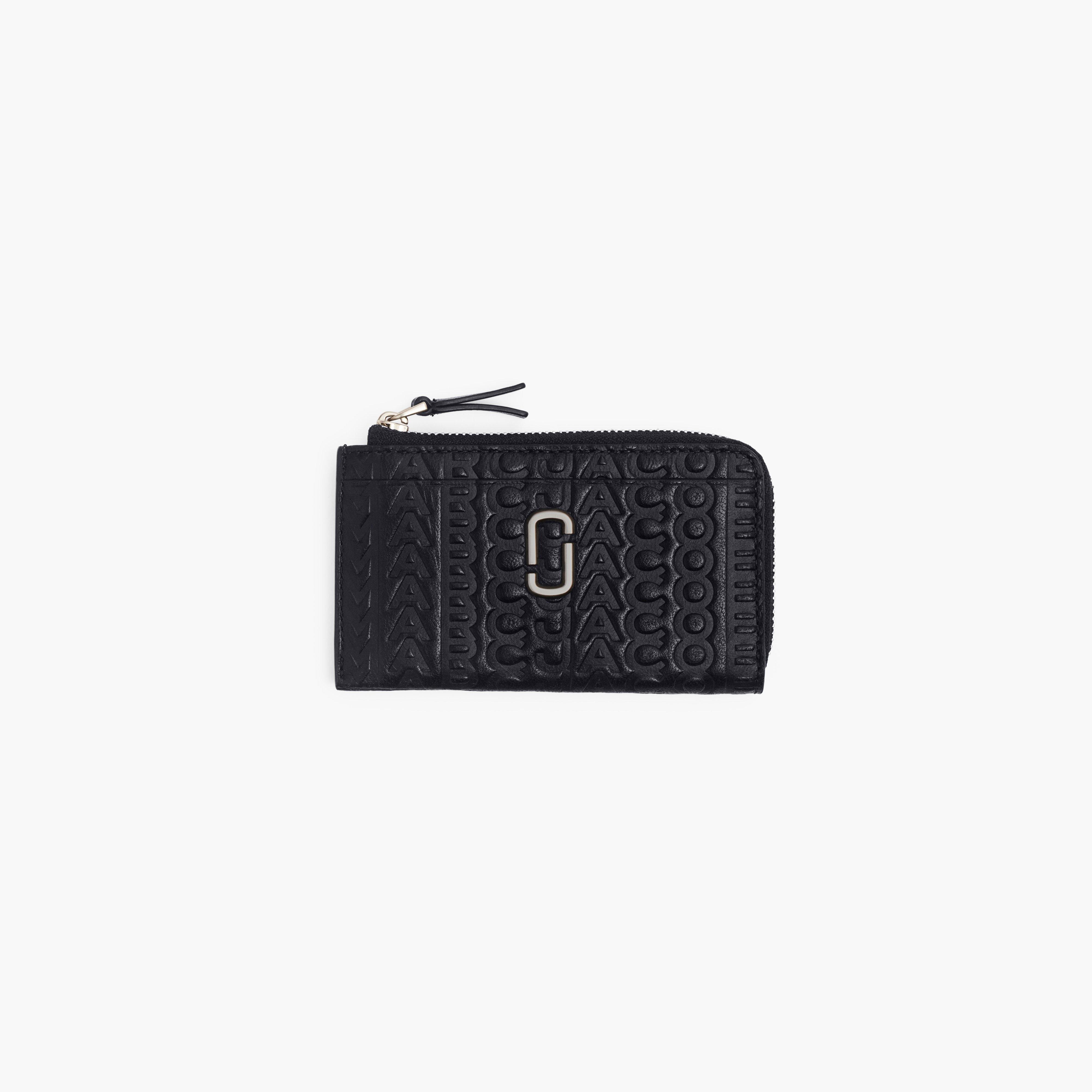 THE MONOGRAM DEBOSSED J MARC TOP ZIP MULTI WALLET - 1