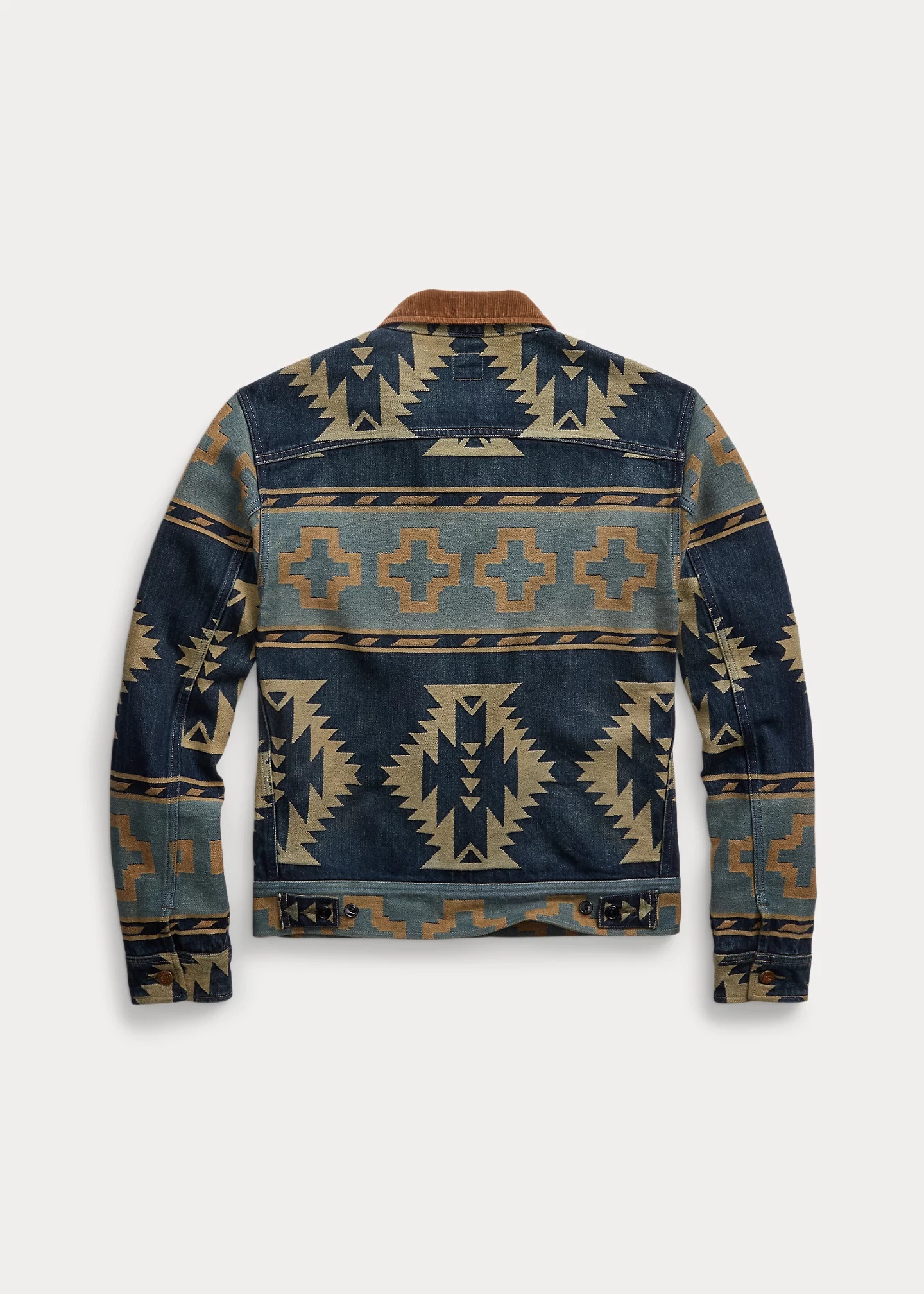 RRL by Ralph Lauren Corduroy-Trim Jacquard Jacket | REVERSIBLE