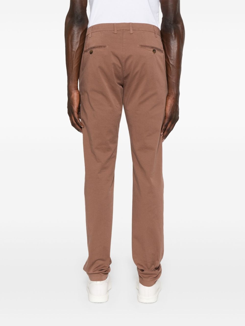 stretch-cotton chino trousers - 4