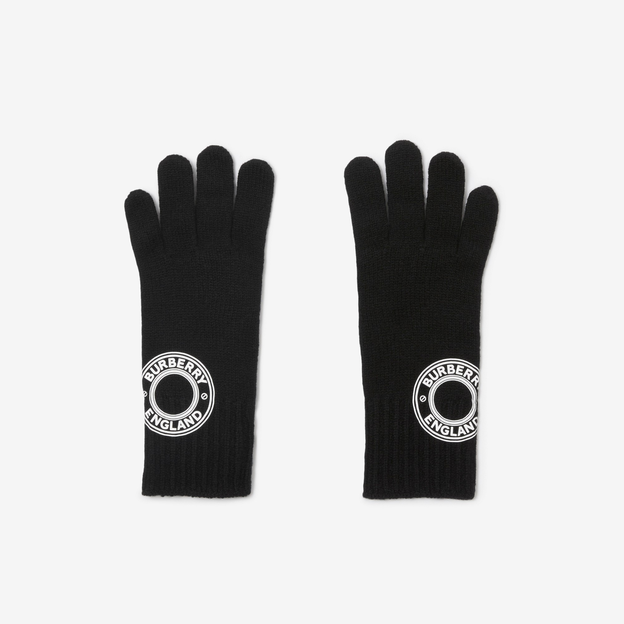 Logo Graphic Cashmere Blend Gloves - 2