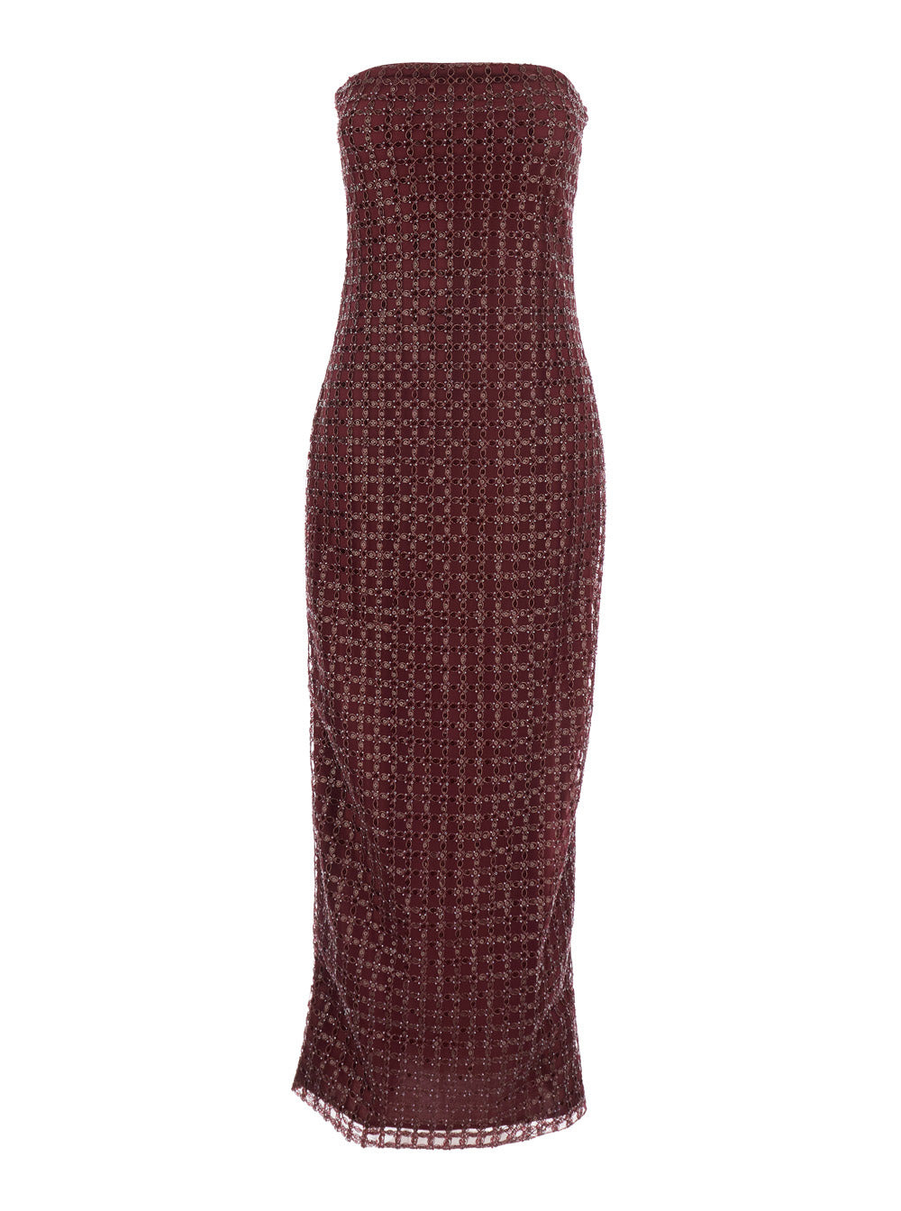 Rotate Women Beaded Maxi Tube Dress - 1