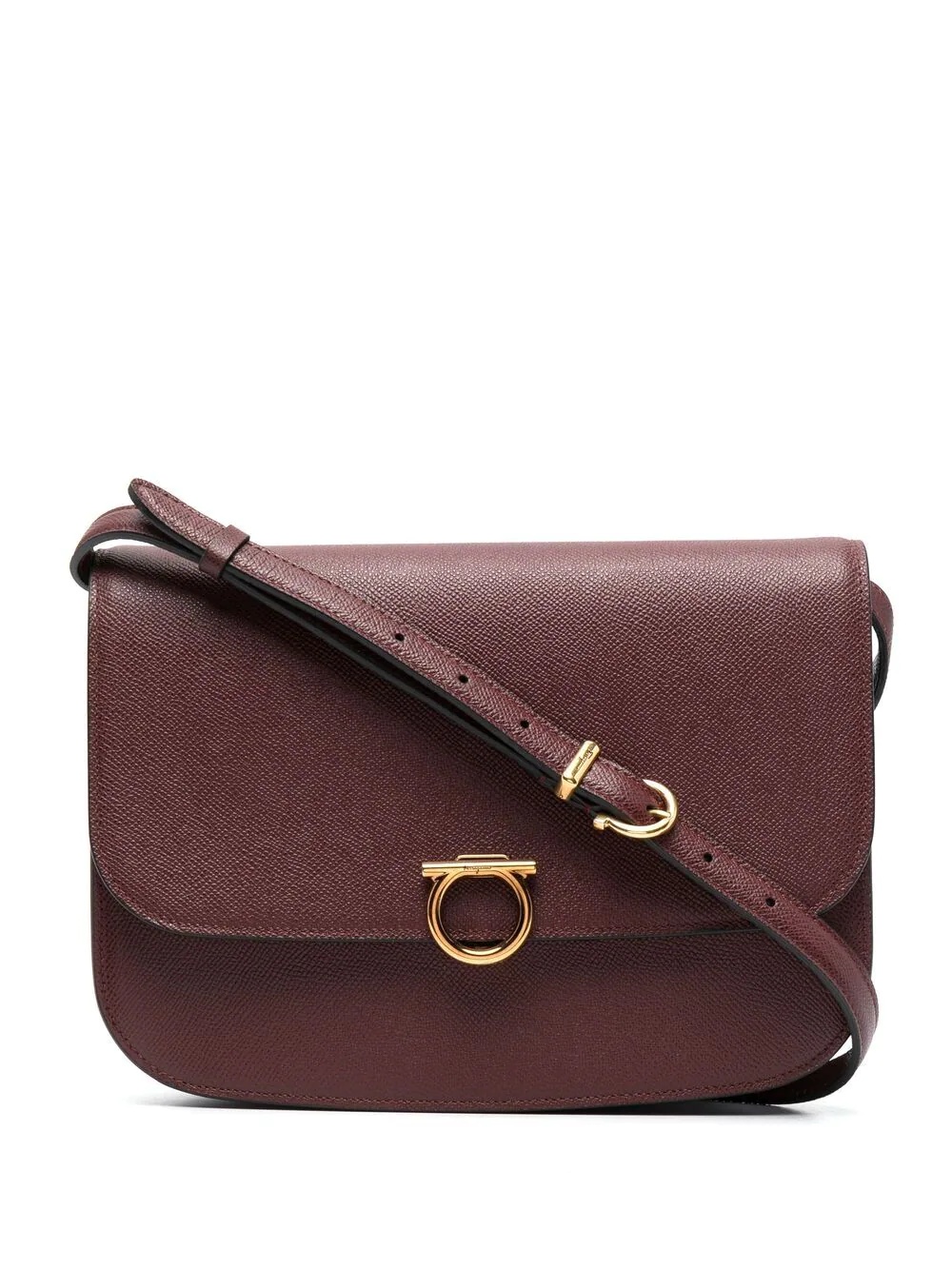 Gancini grained-leather shoulder bag - 1