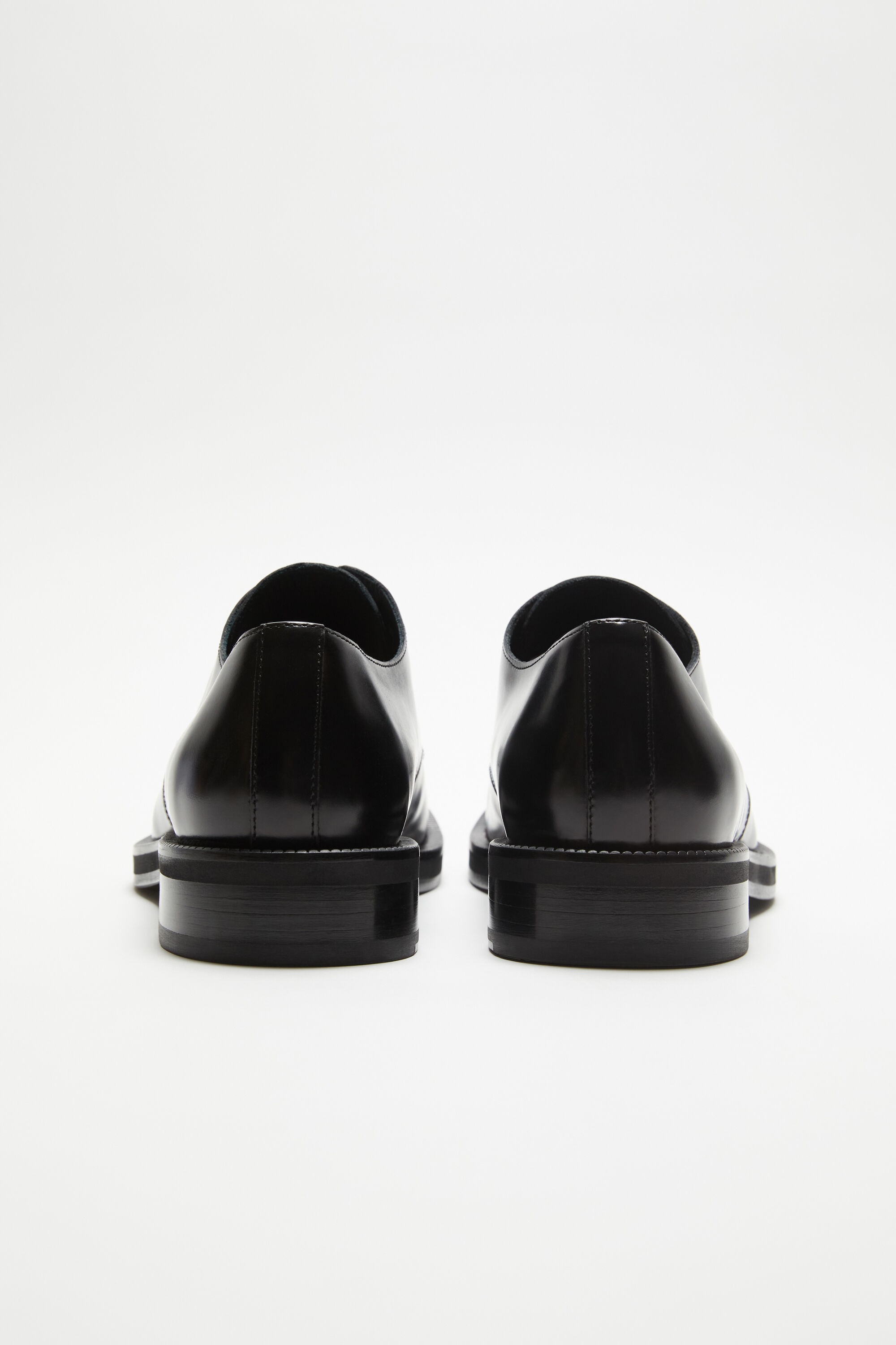 Acne Studios Leather derby shoes - Black/black | REVERSIBLE