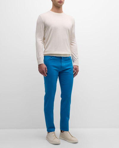 ZEGNA Men's Garment-Dyed Straight-Leg Denim Jeans outlook