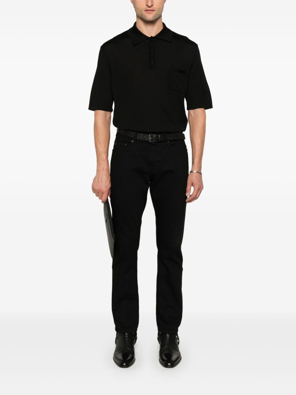 logo-embroidered polo shirt - 2
